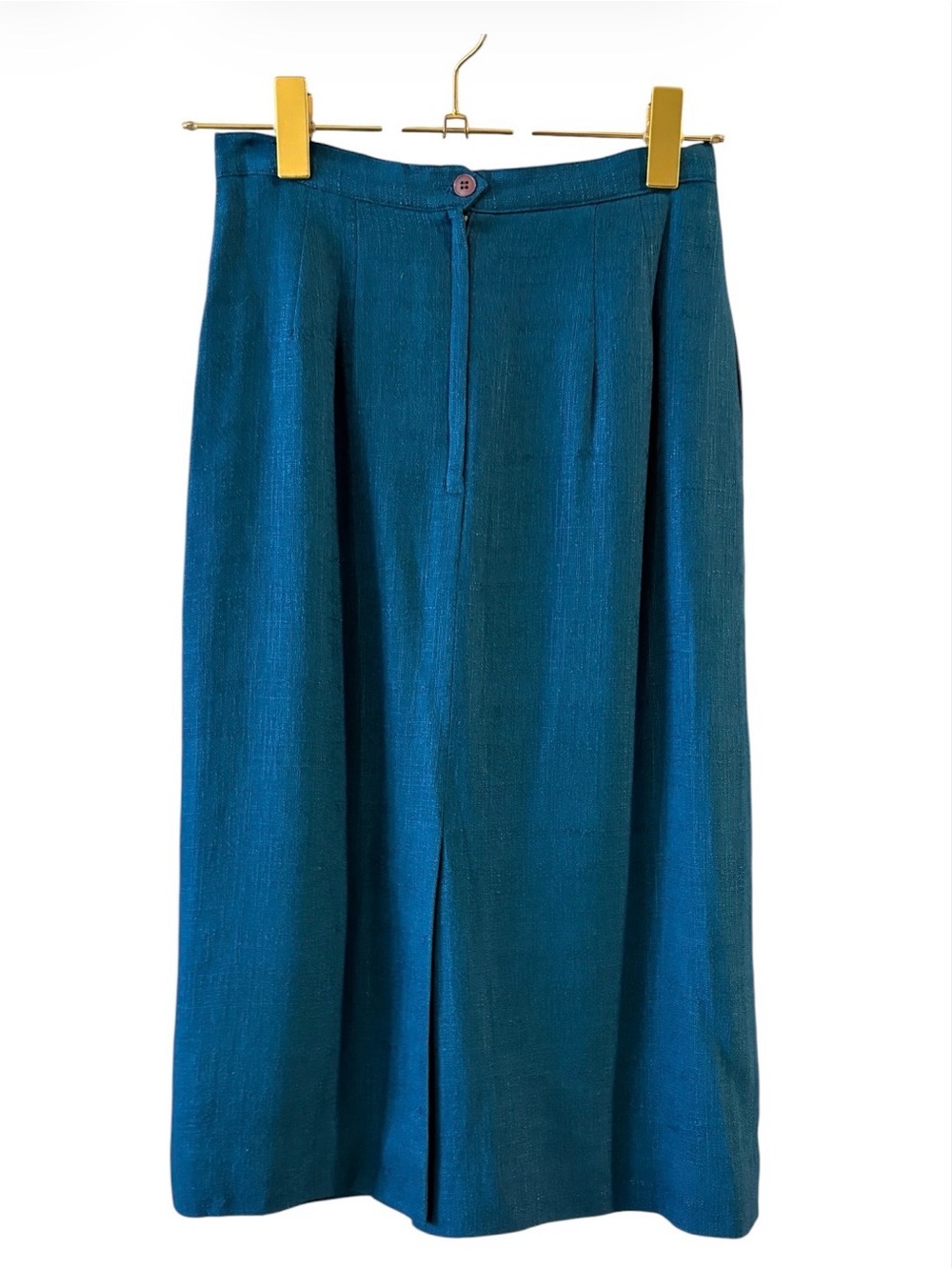 Vintage Christian Dior The Suit Teal Skirt Suit Set Size 10 Made in USA - Picture 4 of 16
